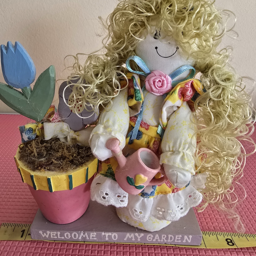 Colorful Garden Doll with Watering Can